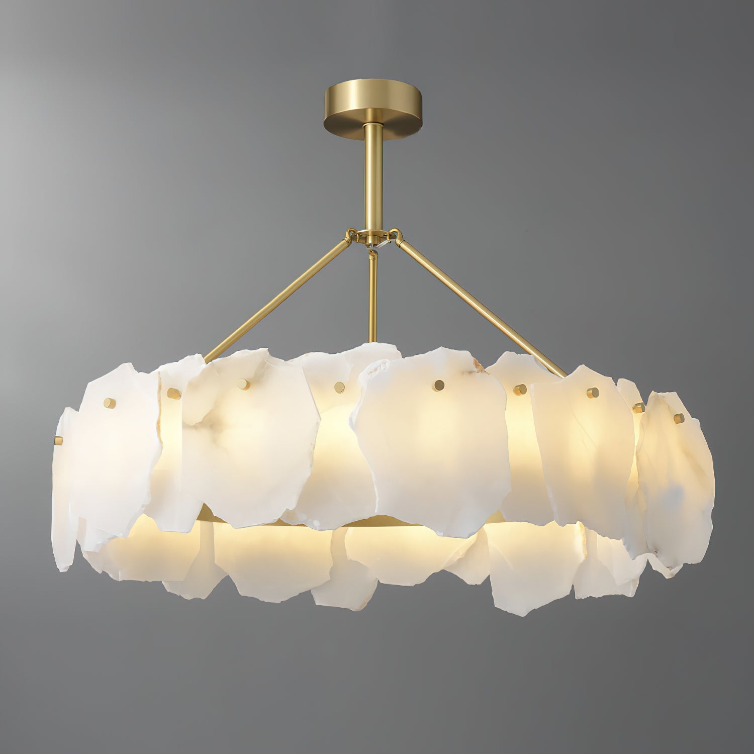 Burton Alabaster Chandelier, view 17