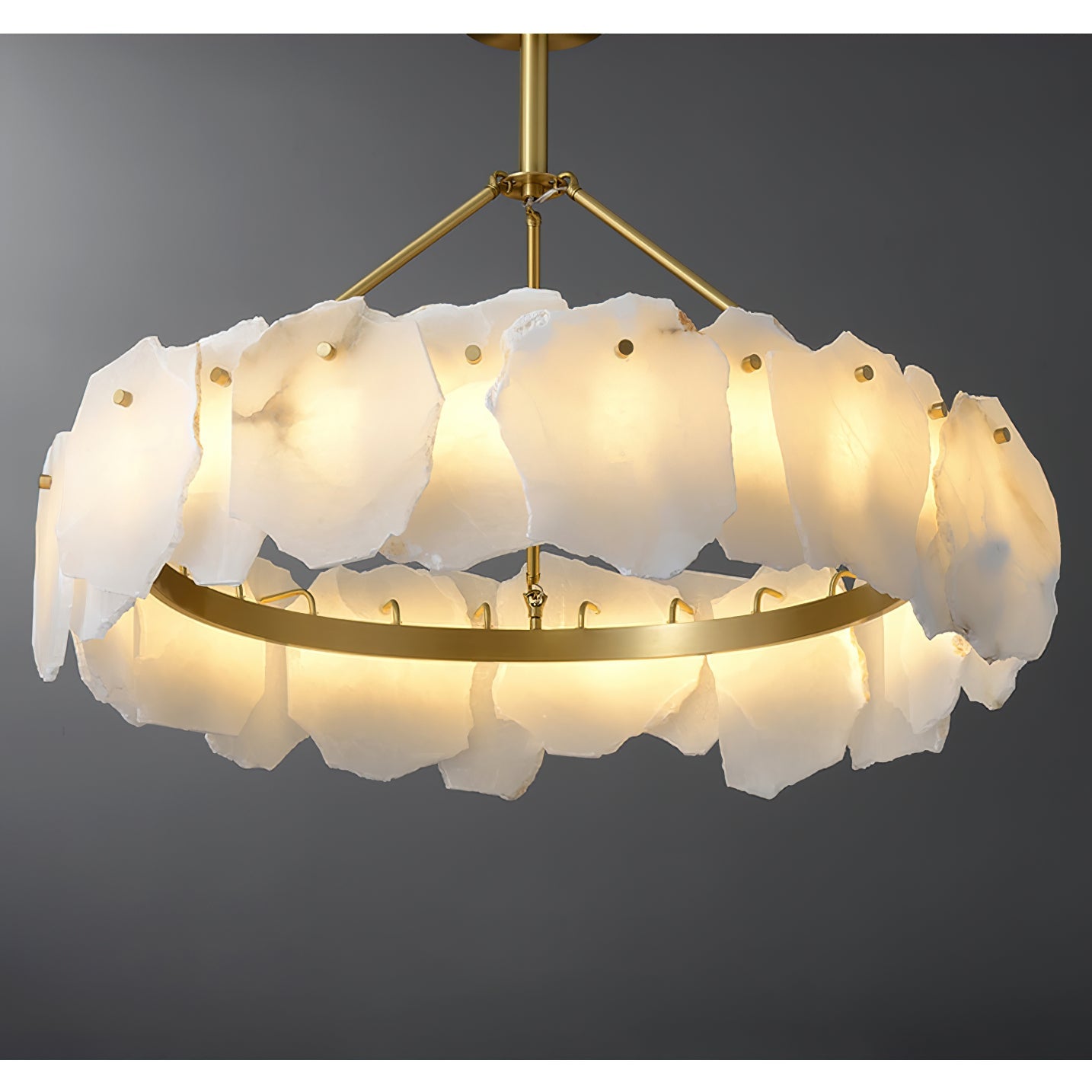 Burton Alabaster Chandelier, view 18