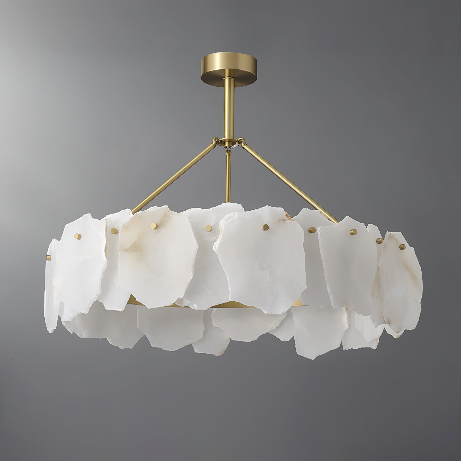 Burton Alabaster Chandelier, view 15
