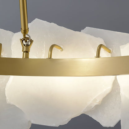 Burton Alabaster Chandelier, view 21