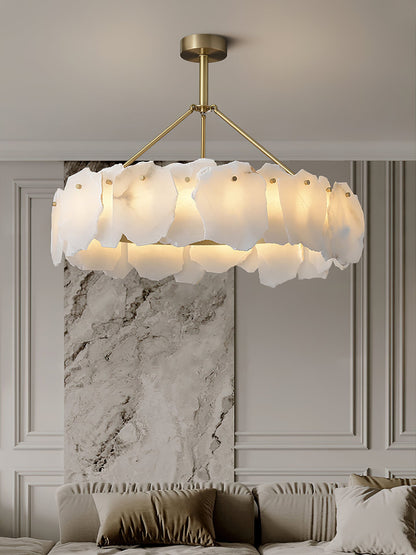 Burton Alabaster Chandelier, view 7