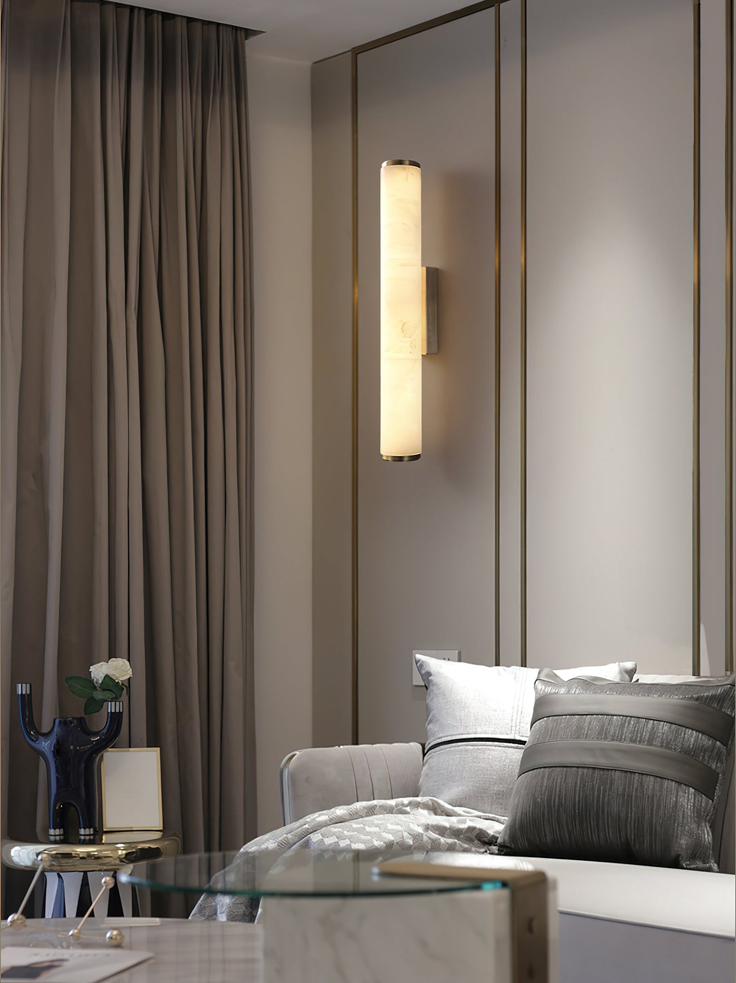 Callisto Alabaster Sconce – Dimmable, view 18