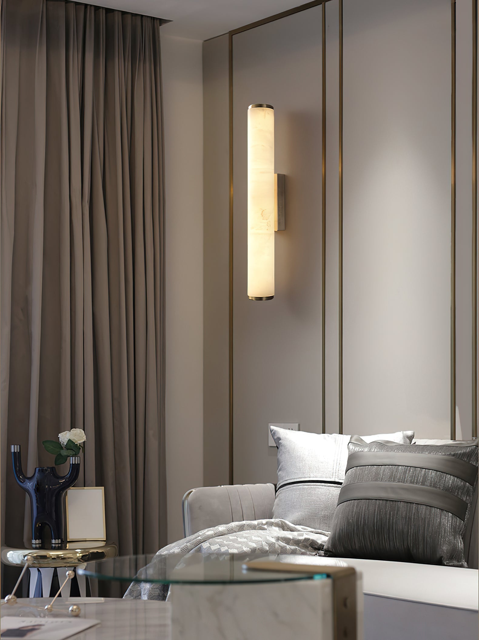 Callisto Alabaster Sconce – Dimmable, view 18