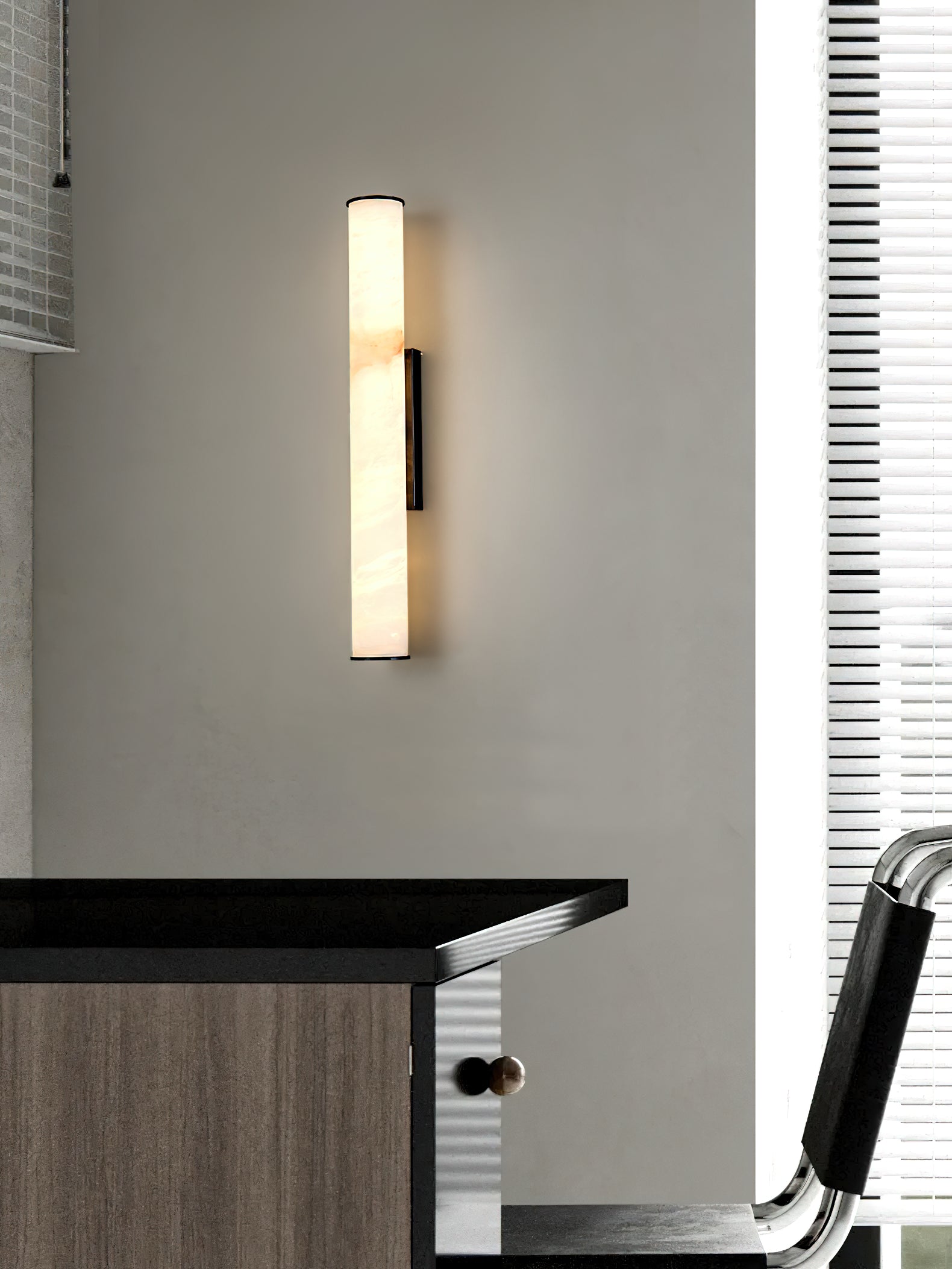 Callisto Alabaster Sconce – Dimmable, view 19
