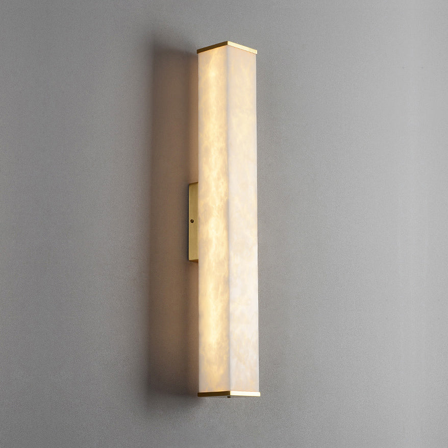 Callisto Alabaster Sconce – Dimmable, alternate view