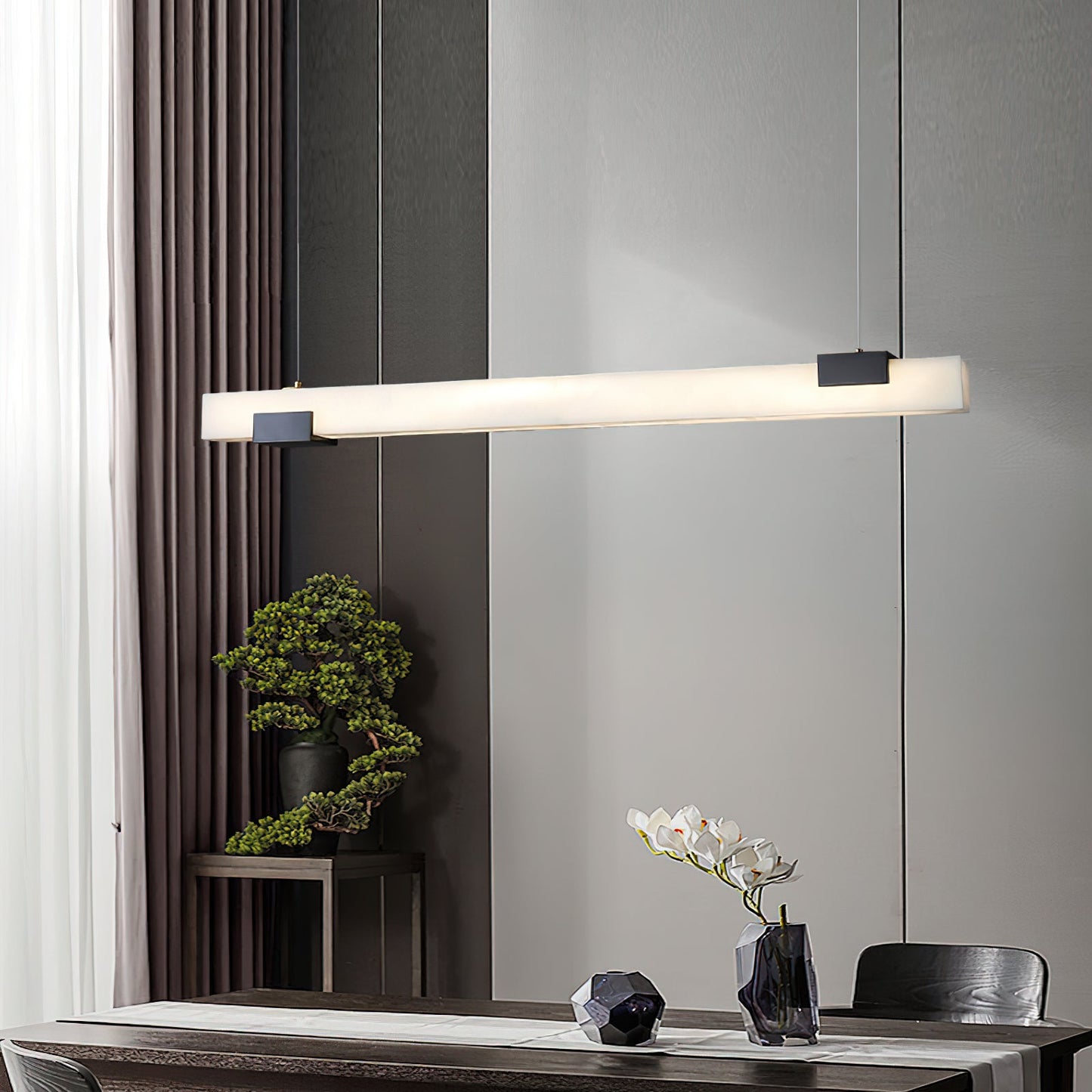 Cary Alabaster Pendant Light, detail