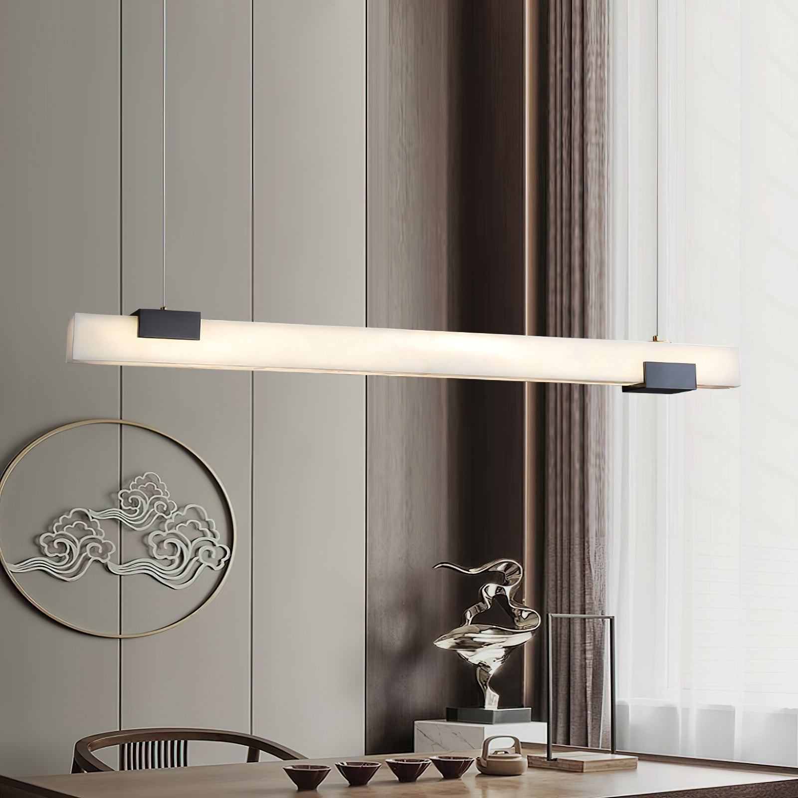 Cary Alabaster Pendant Light, alternate view