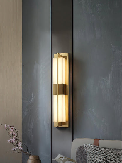 Cecily LED Alabaster Sconce, view 9