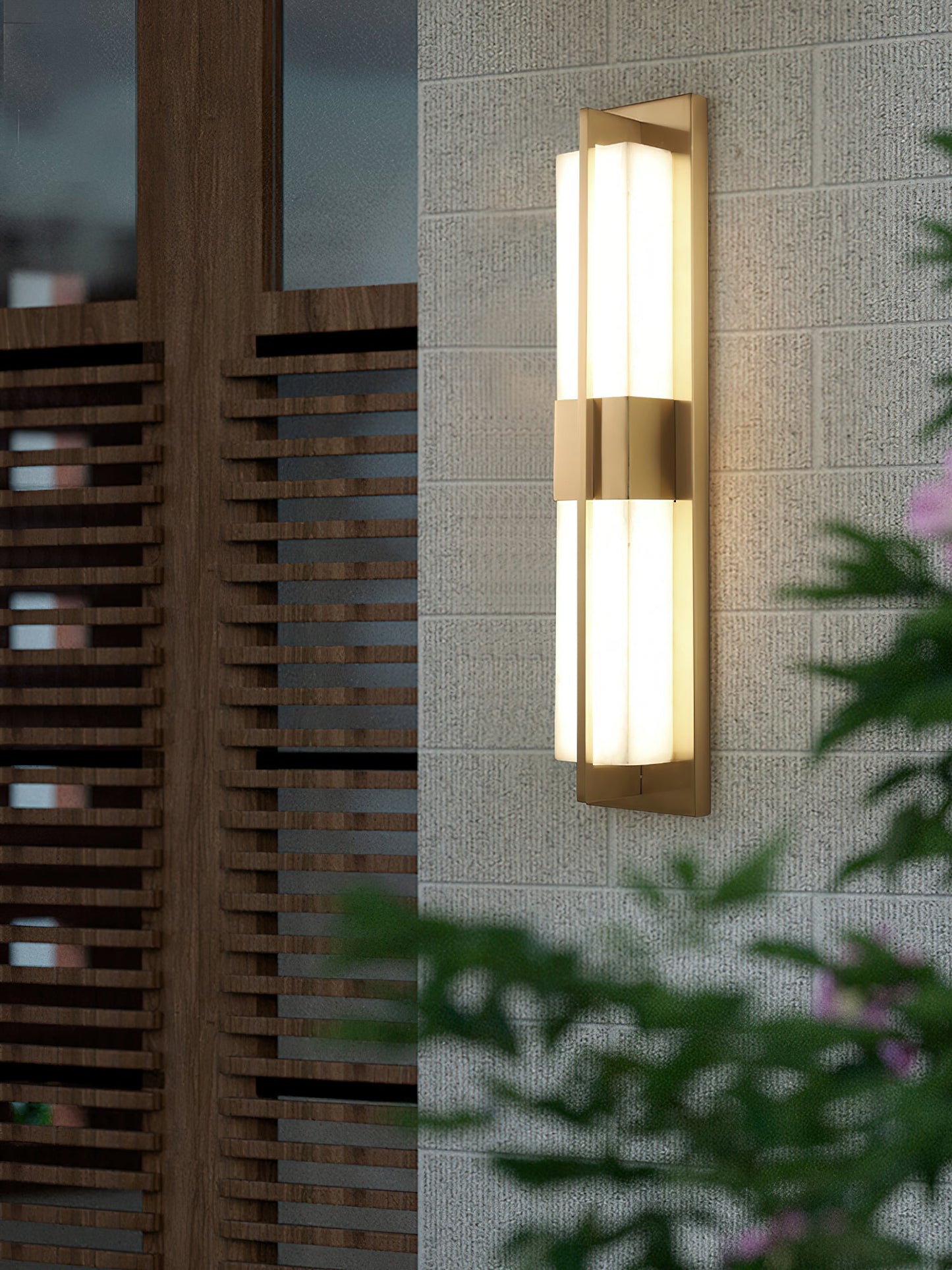 Cecily LED Alabaster Sconce, view 12