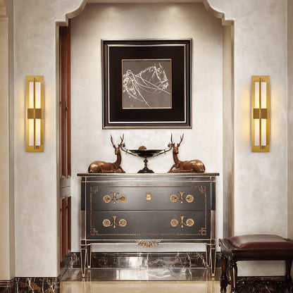 Cecily LED Alabaster Sconce, view 4