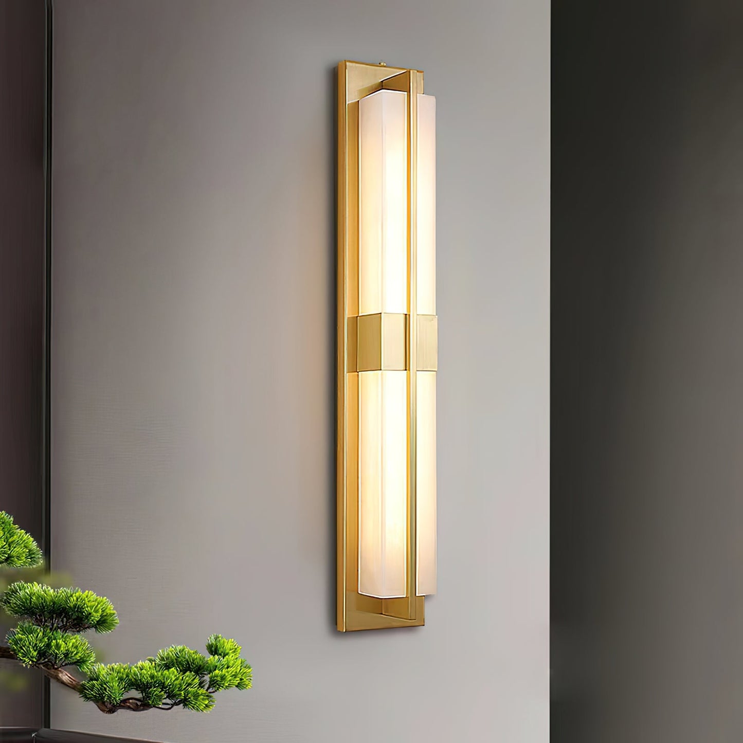 Cecily LED Alabaster Sconce, detail