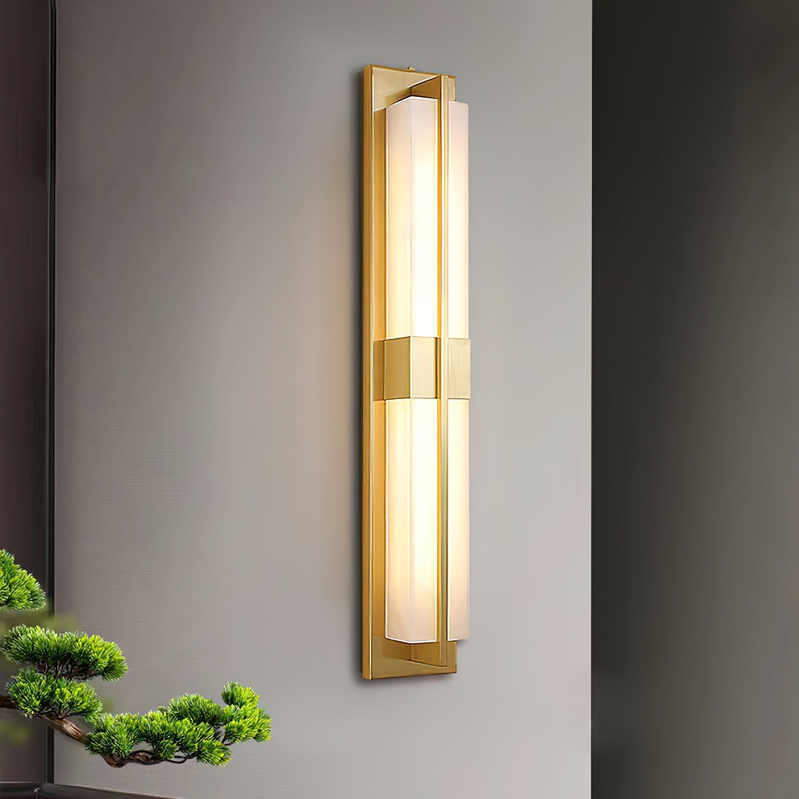 Cecily LED Alabaster Sconce, detail