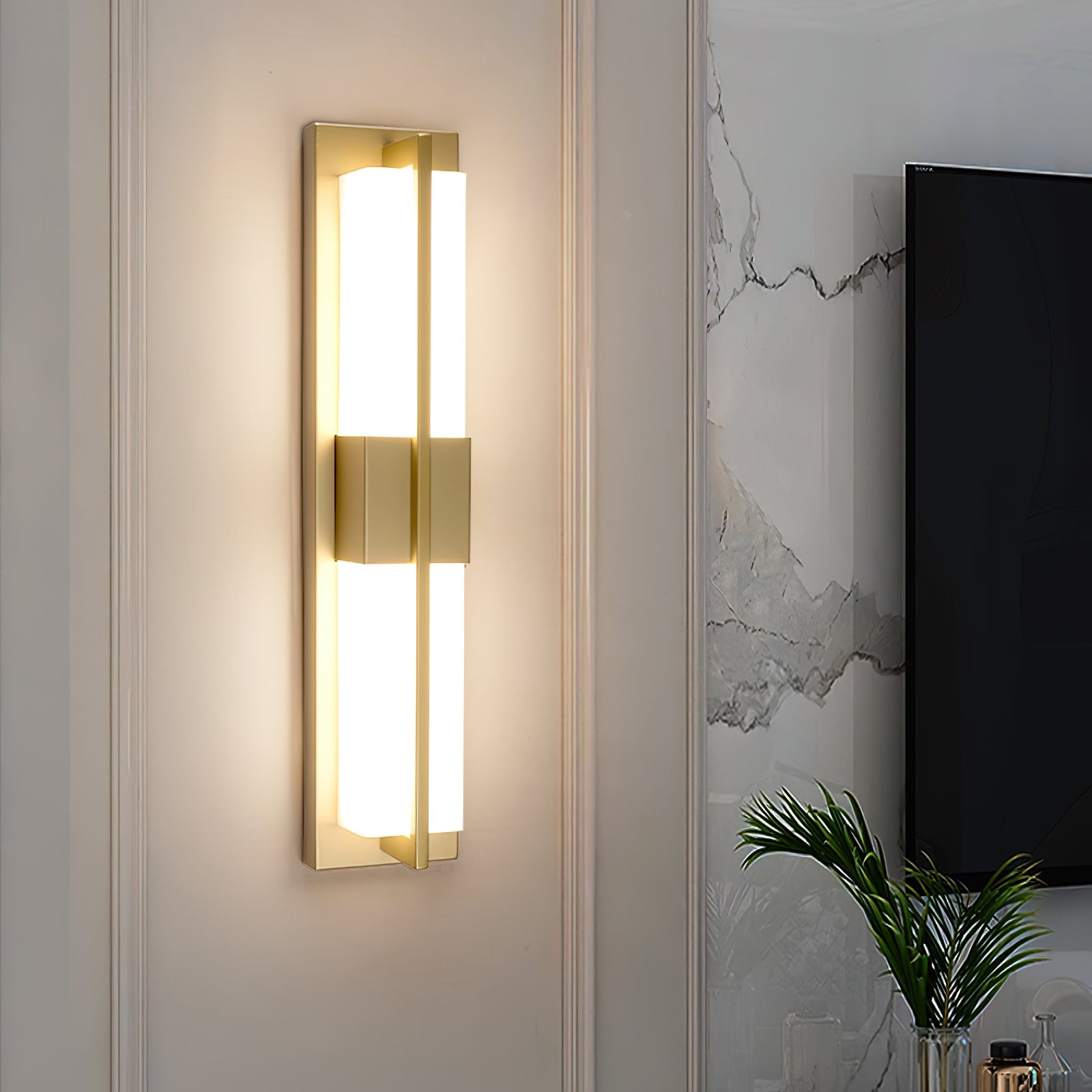 Cecily LED Alabaster Sconce