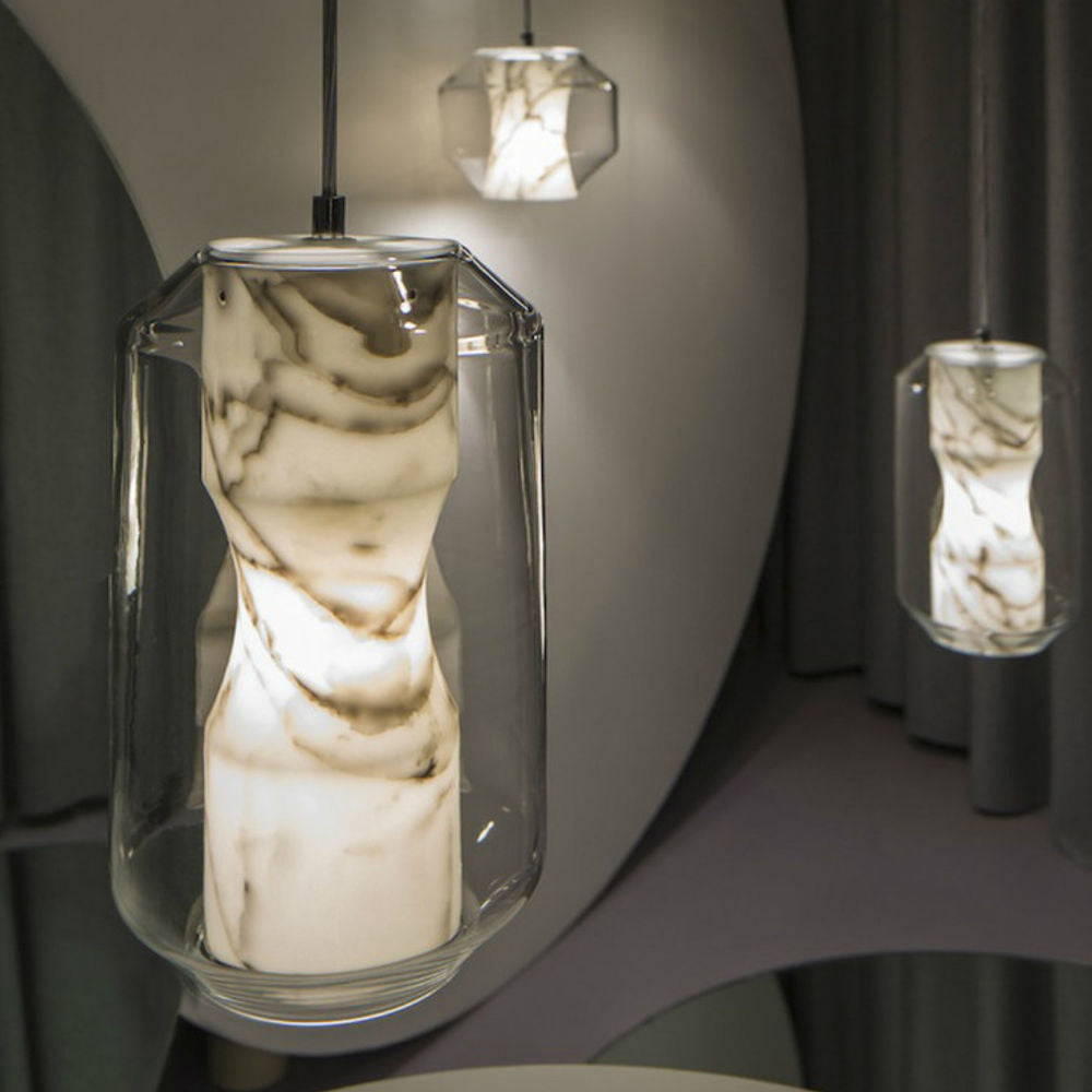 Glass Alabaster Pendant Lamp, view 13