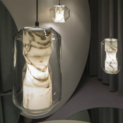 Glass Alabaster Pendant Lamp, view 13
