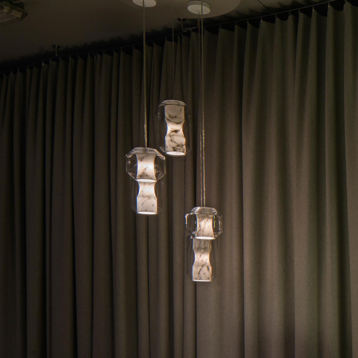 Glass Alabaster Pendant Lamp, view 14