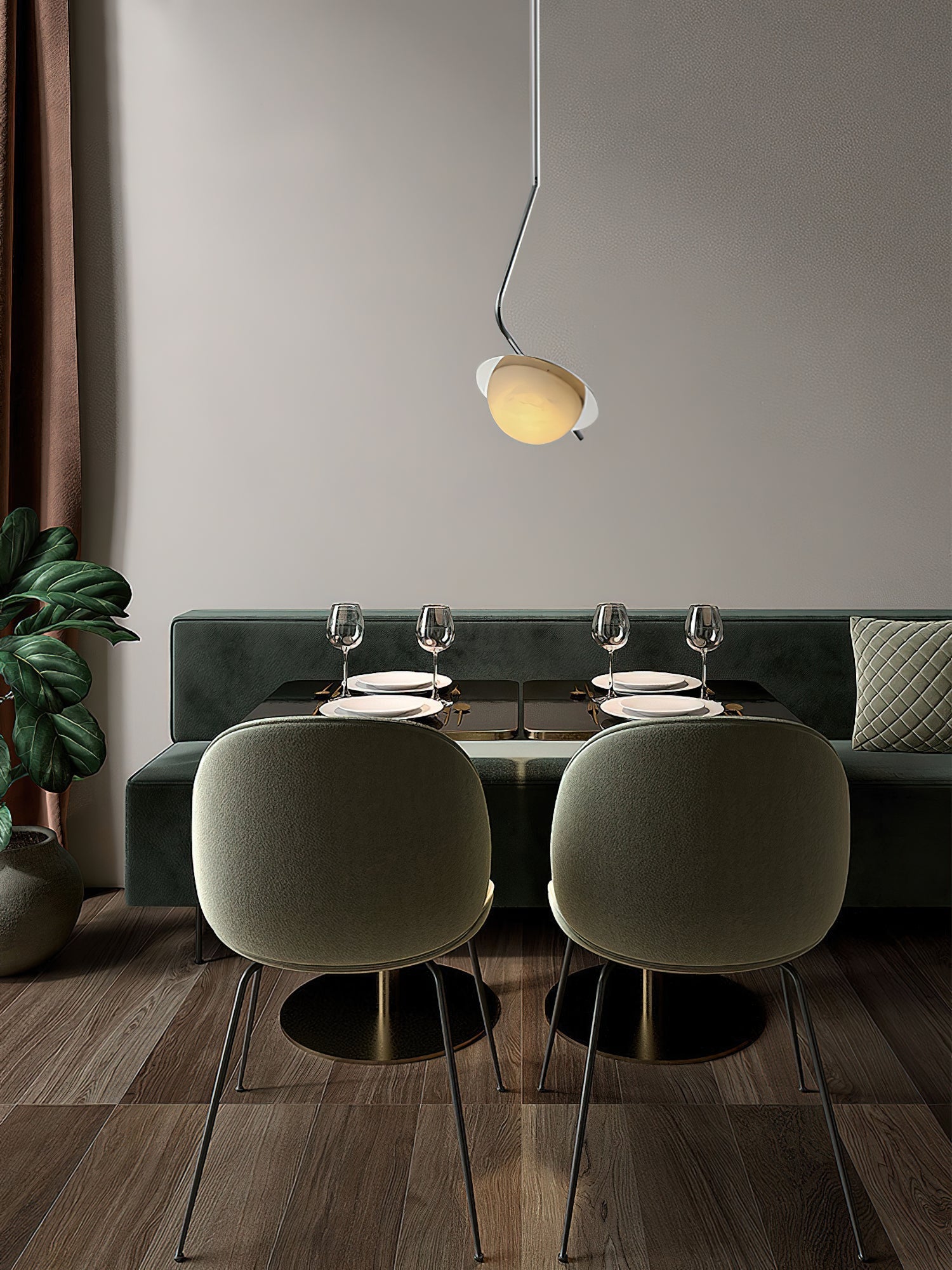 Chic Luminance Alabaster Pendant Light, view 14