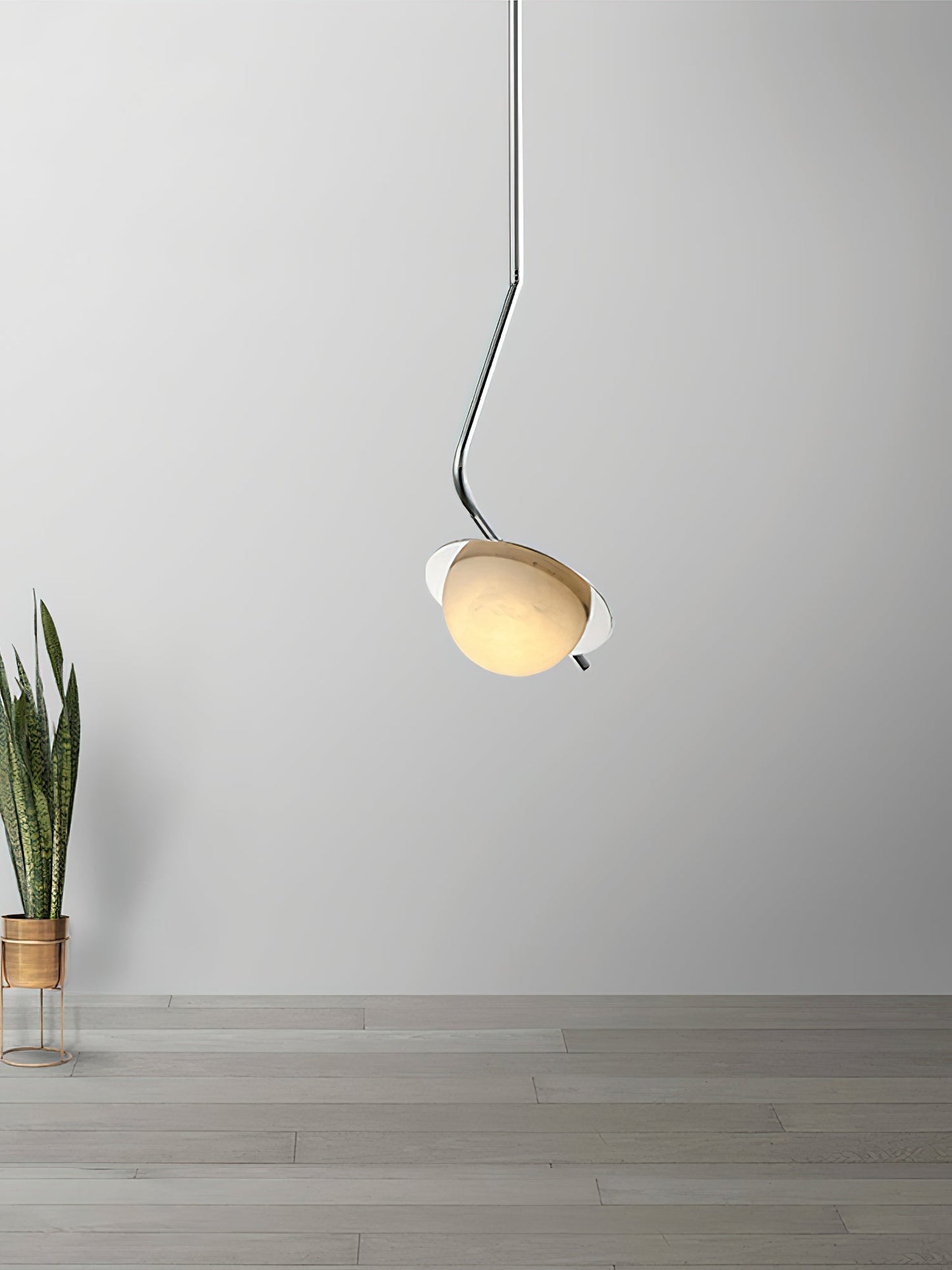 Chic Luminance Alabaster Pendant Light, view 6