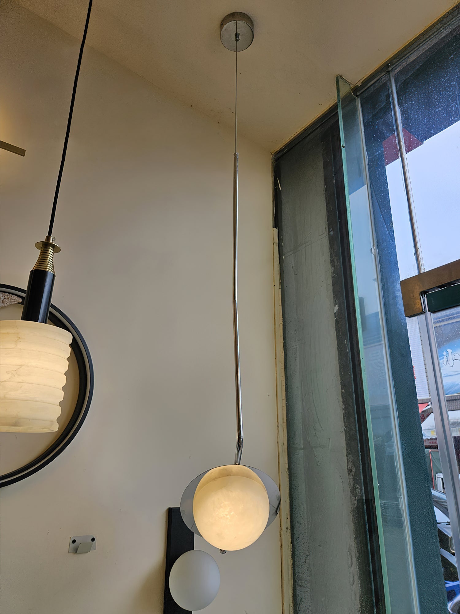Chic Luminance Alabaster Pendant Light, view 7