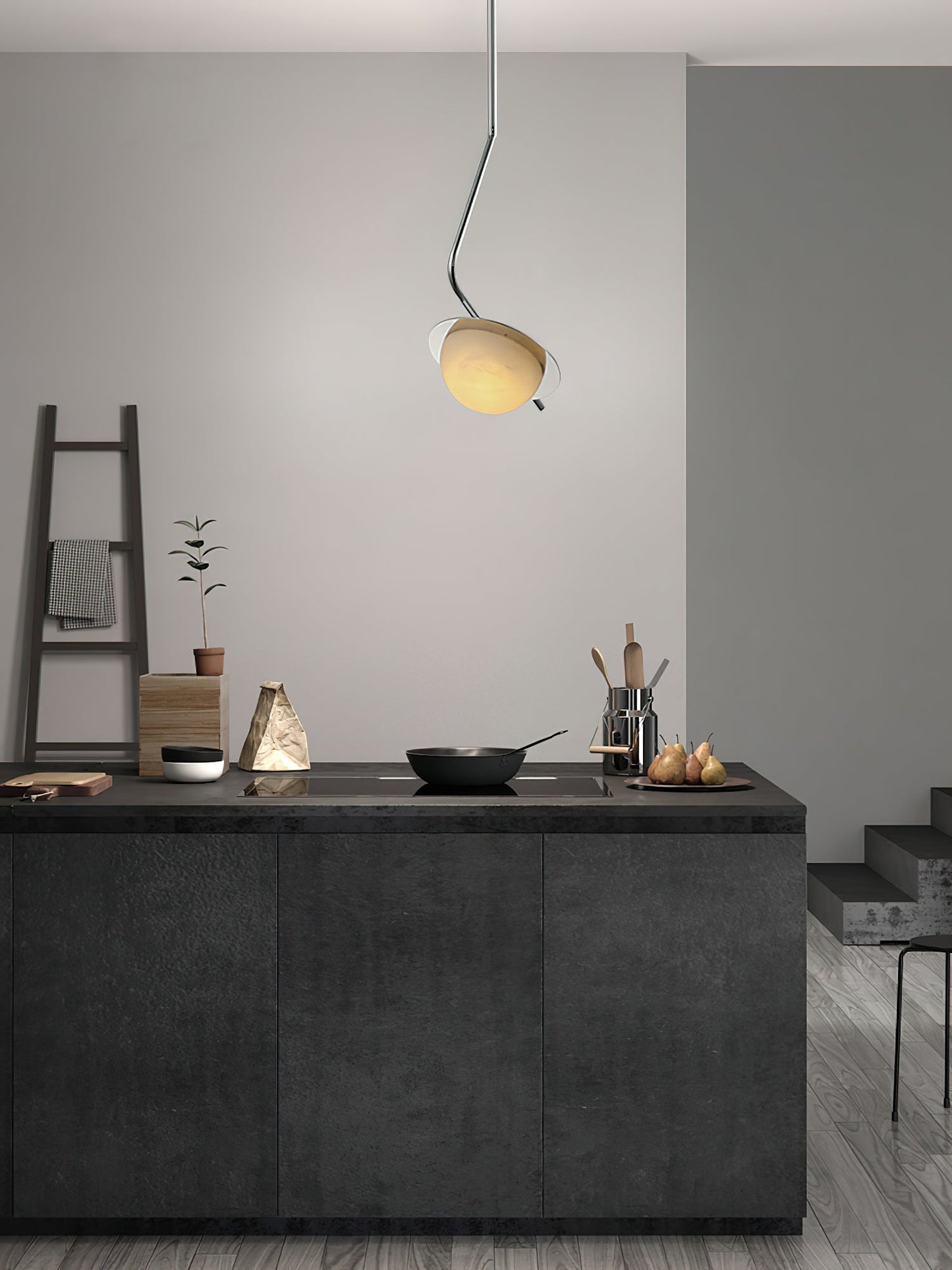 Chic Luminance Alabaster Pendant Light, view 9