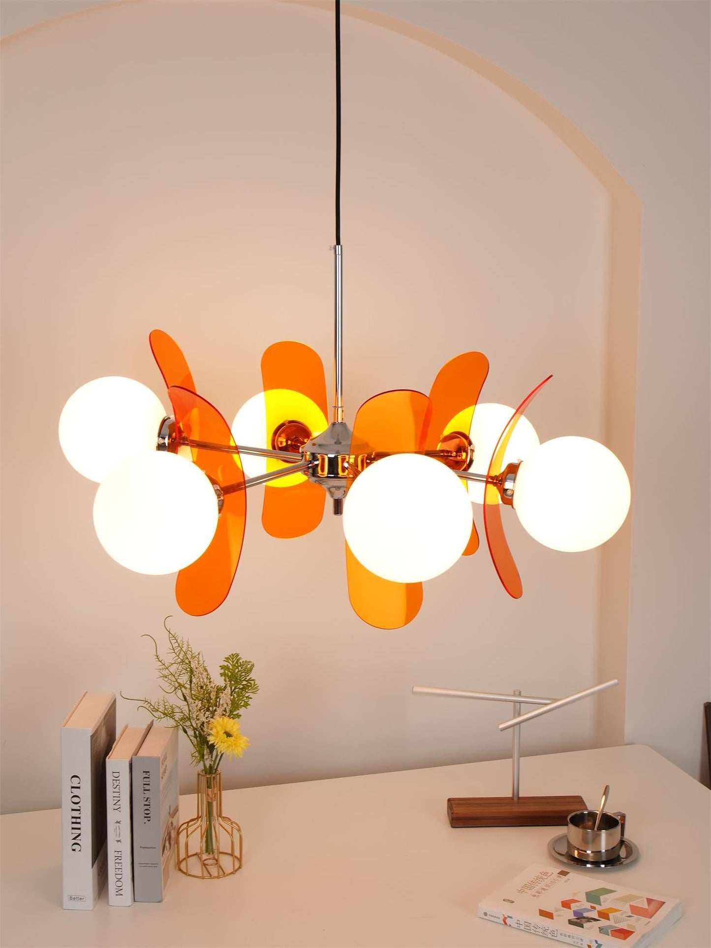 Coloured Sputnik Chandelier – Dimmable, view 14