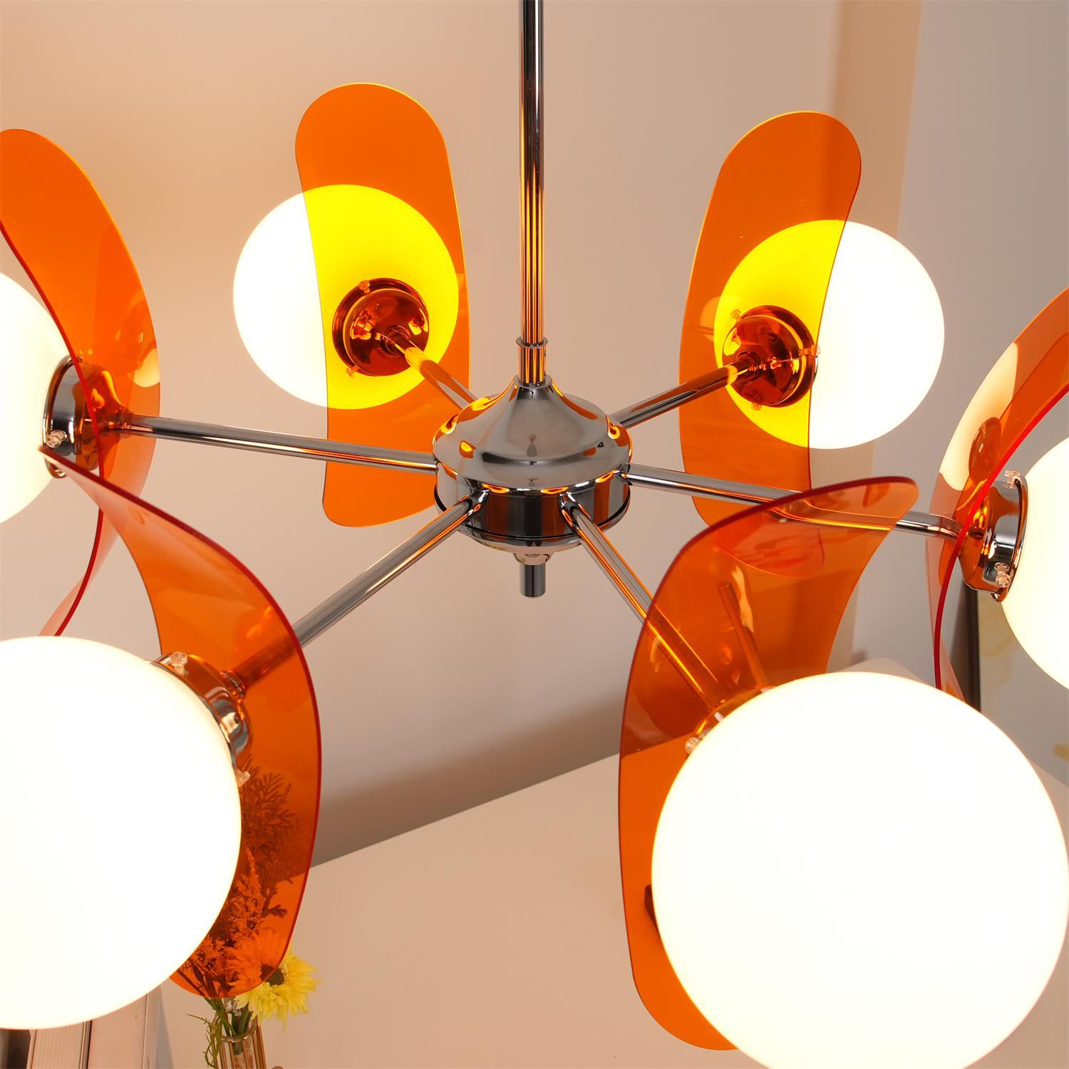 Coloured Sputnik Chandelier – Dimmable, view 38