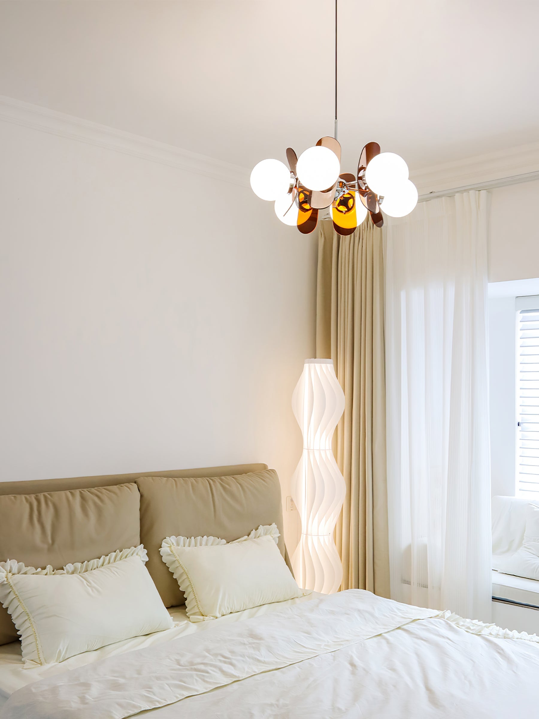 Coloured Sputnik Chandelier – Dimmable, view 20
