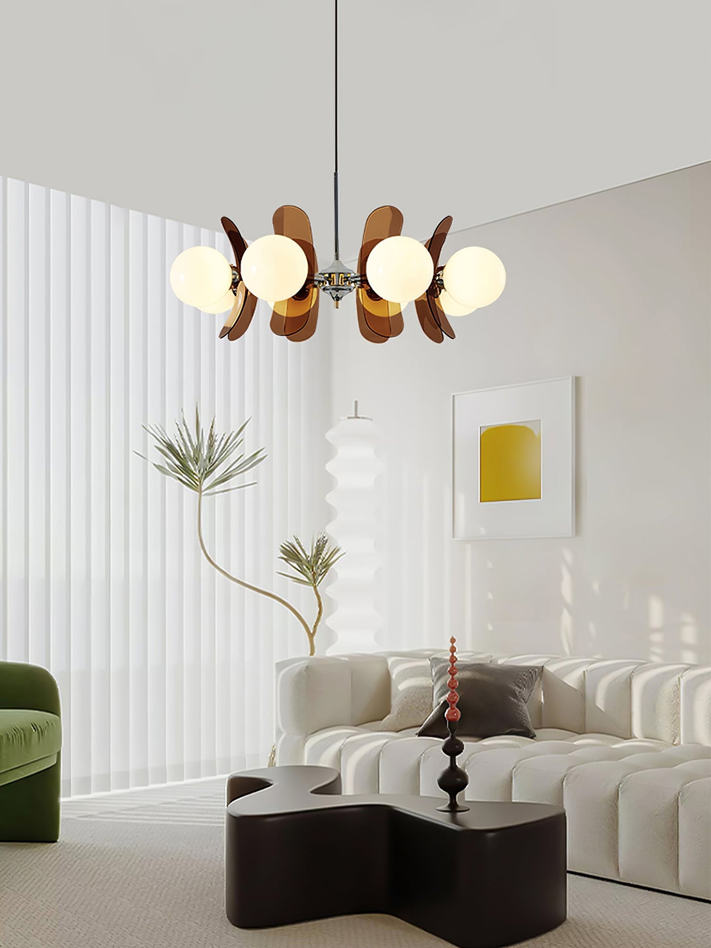 Coloured Sputnik Chandelier – Dimmable, view 23