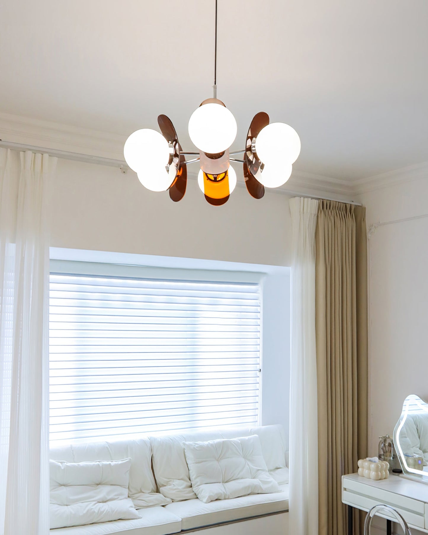 Coloured Sputnik Chandelier – Dimmable, view 26