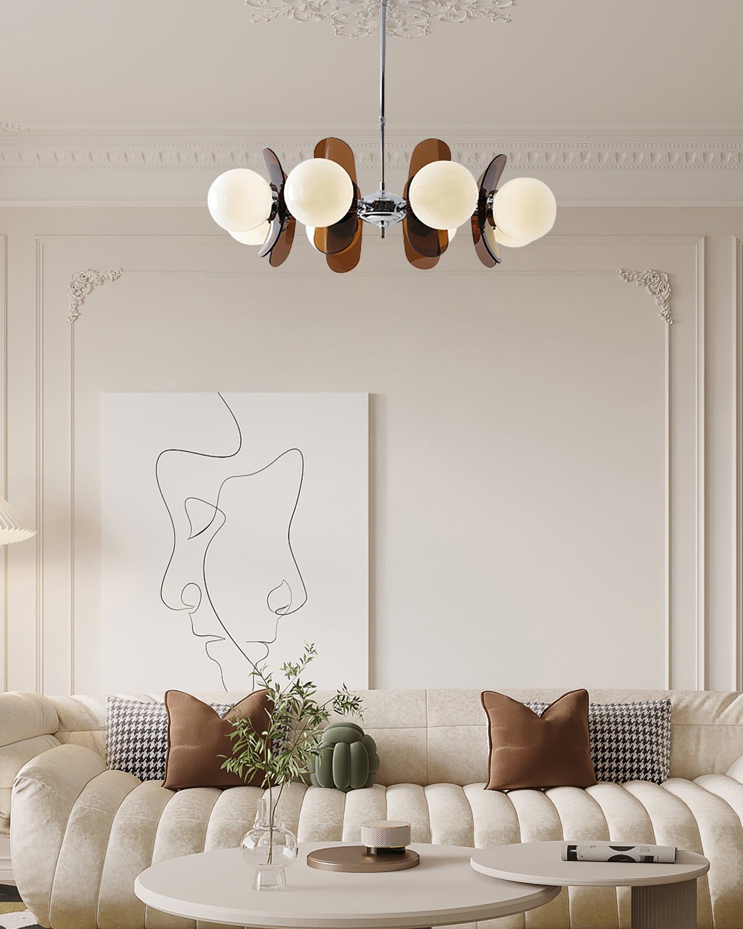 Coloured Sputnik Chandelier – Dimmable, view 27