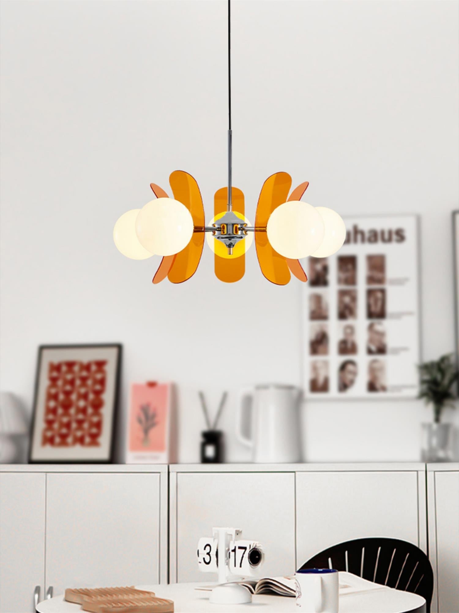 Coloured Sputnik Chandelier – Dimmable, view 32