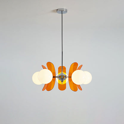 Coloured Sputnik Chandelier – Dimmable, alternate view