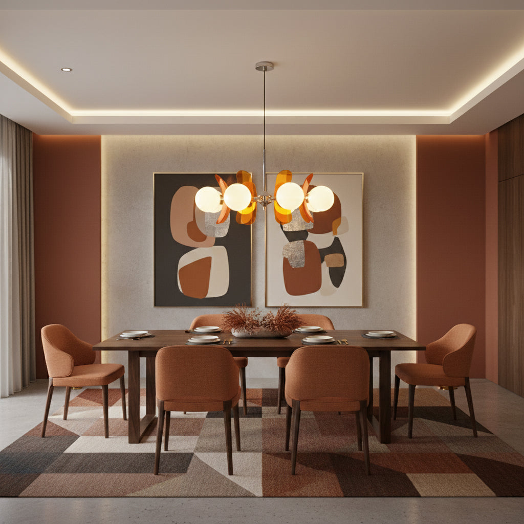 Coloured Sputnik Chandelier – Dimmable, view 5