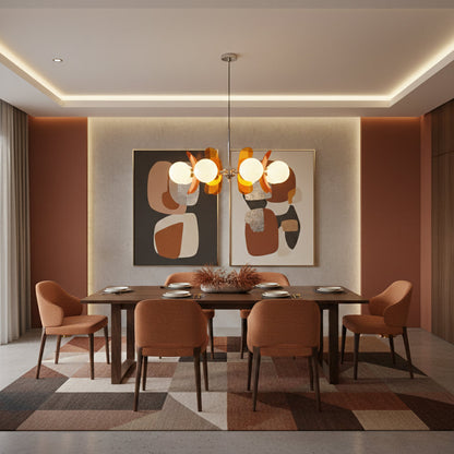 Coloured Sputnik Chandelier – Dimmable, view 5