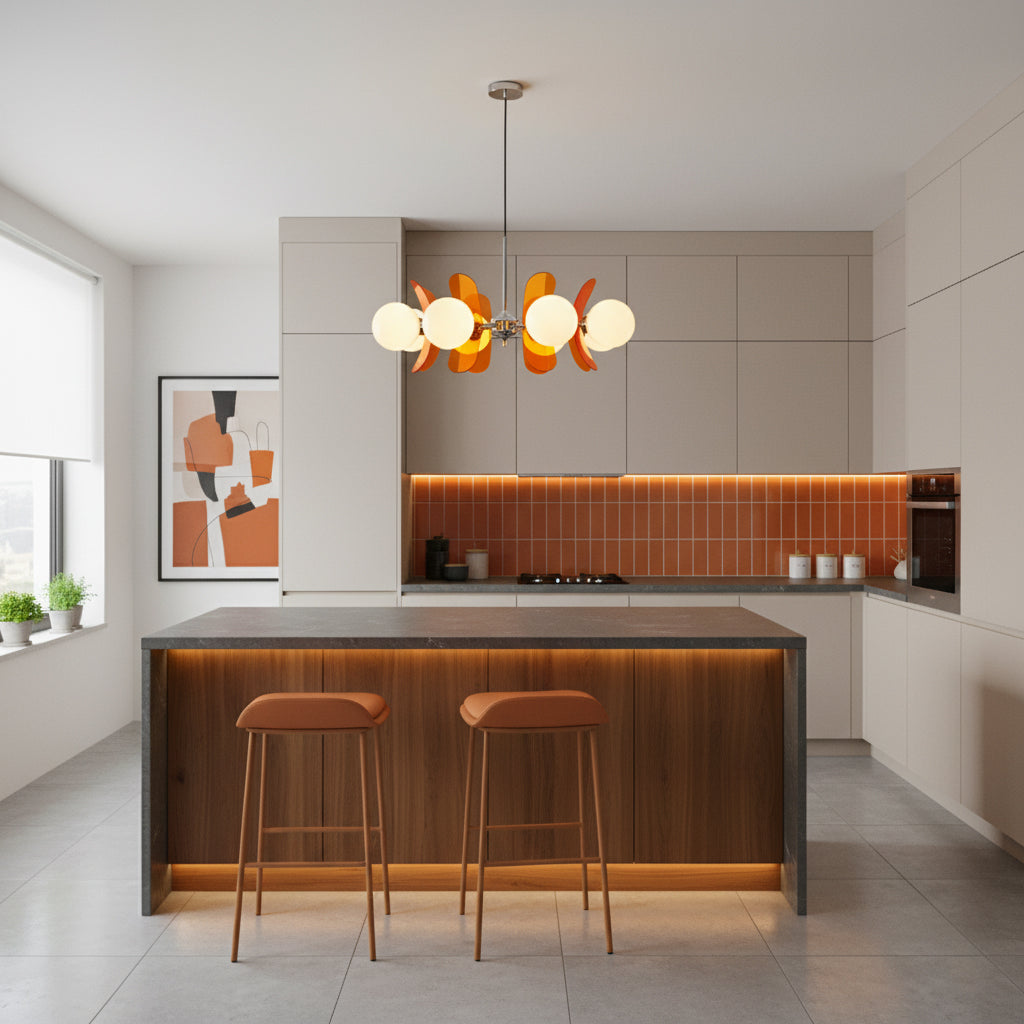 Coloured Sputnik Chandelier – Dimmable, view 11