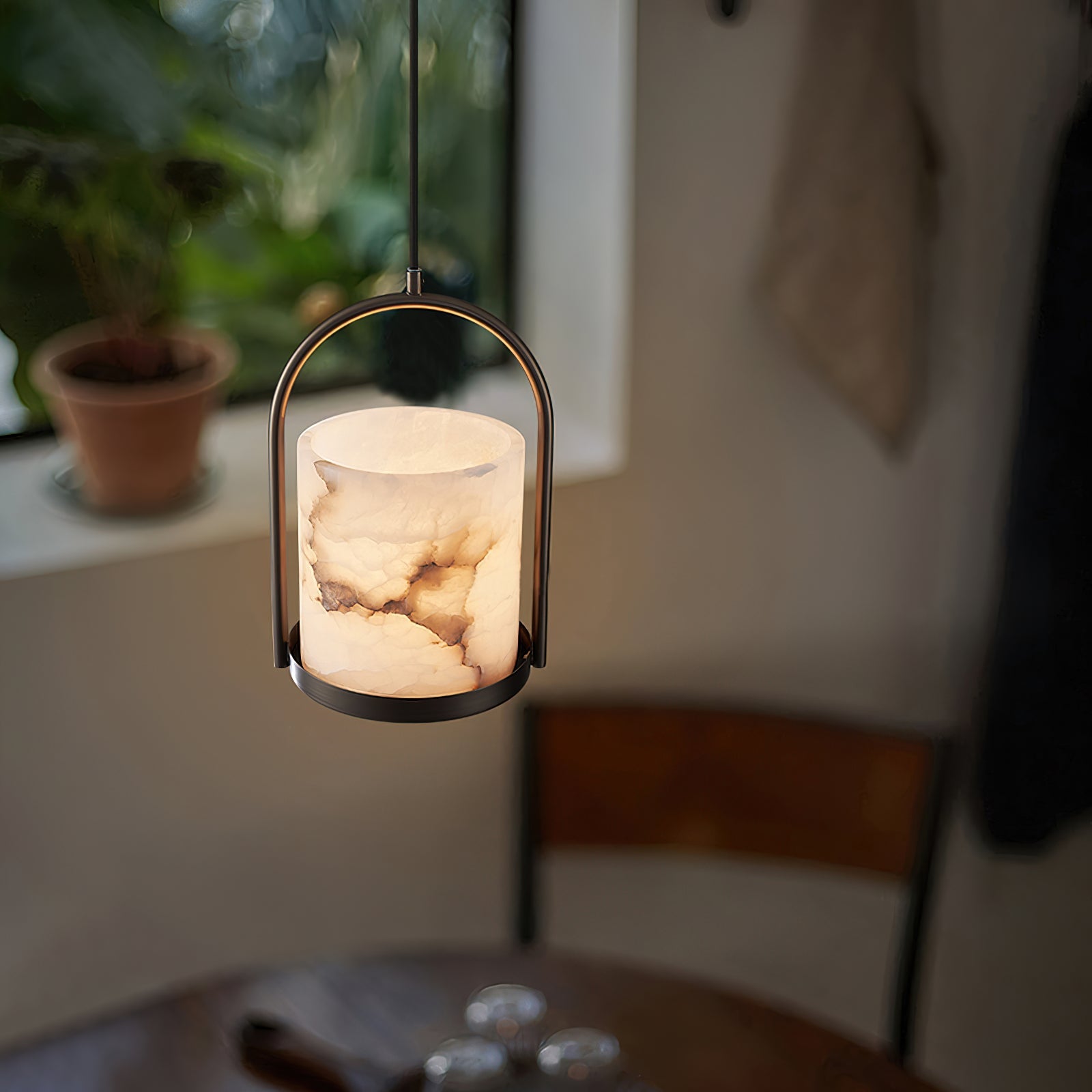 Cortland Alabaster Pendant Light