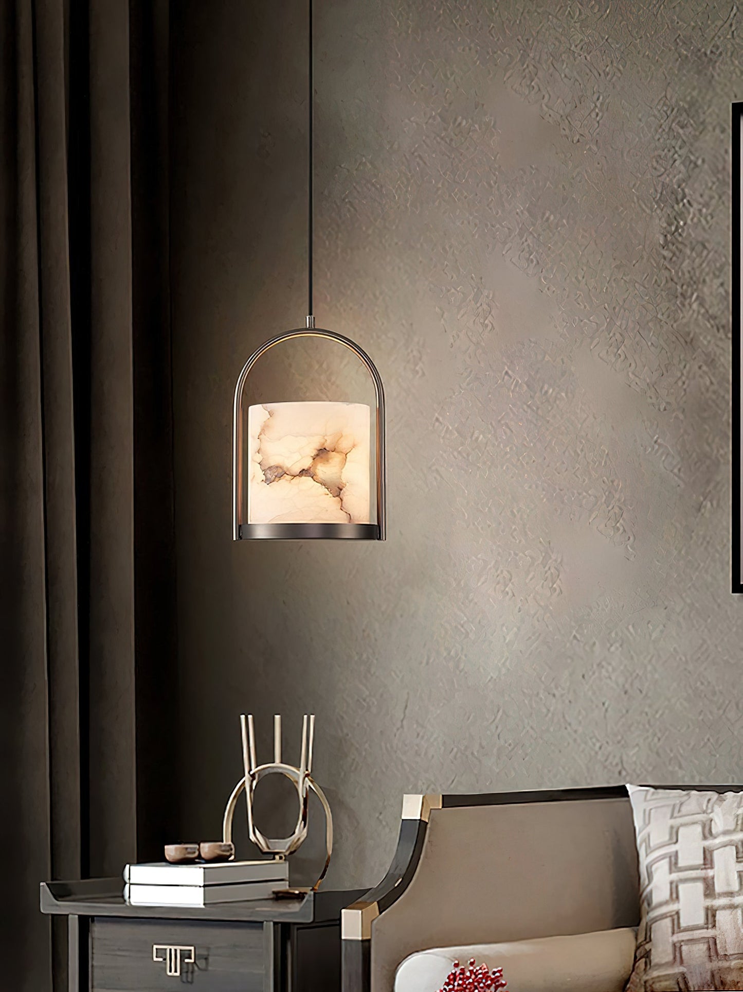 Cortland Alabaster Pendant Light, detail