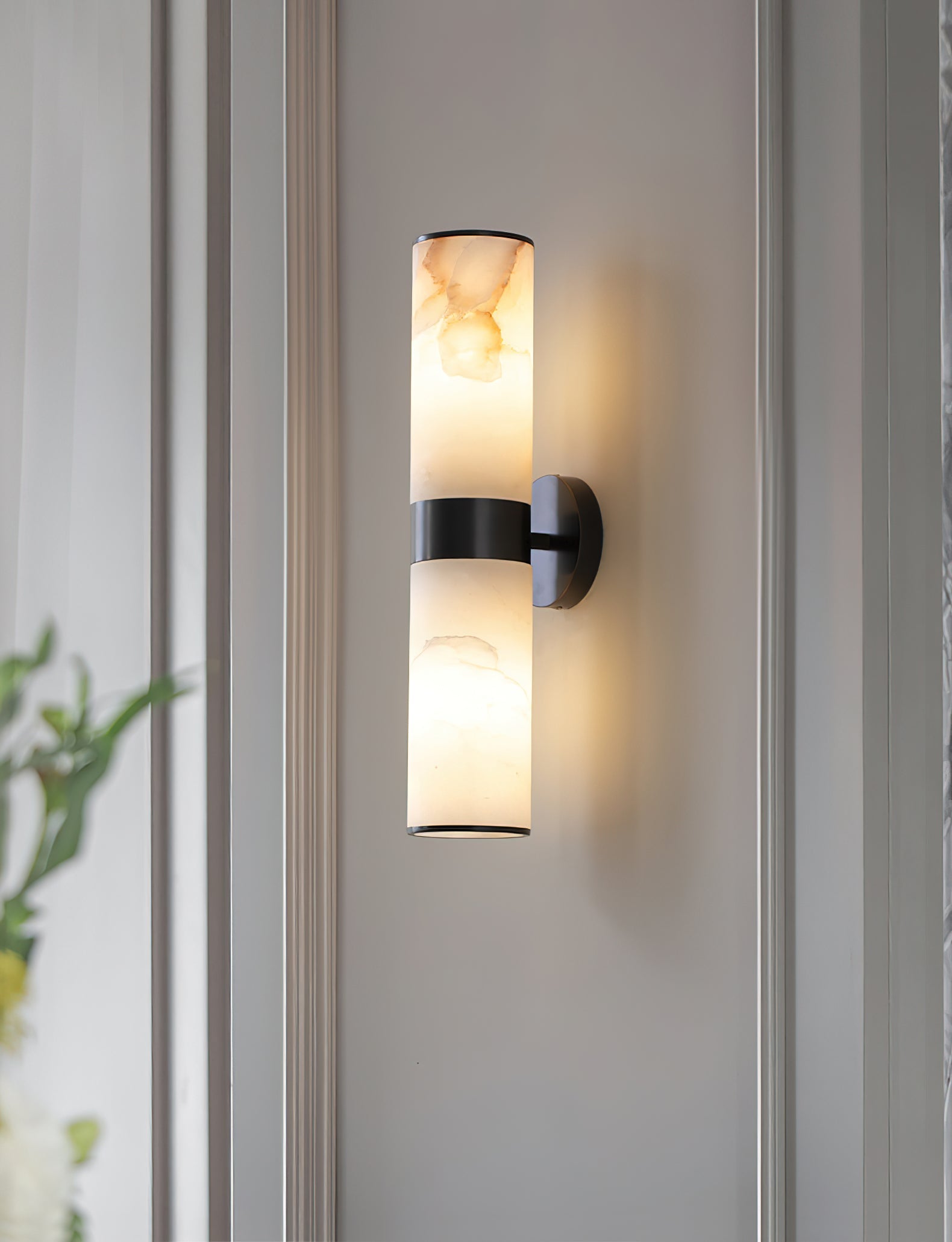 Crestmoor Vanity Alabaster Sconce, view 9