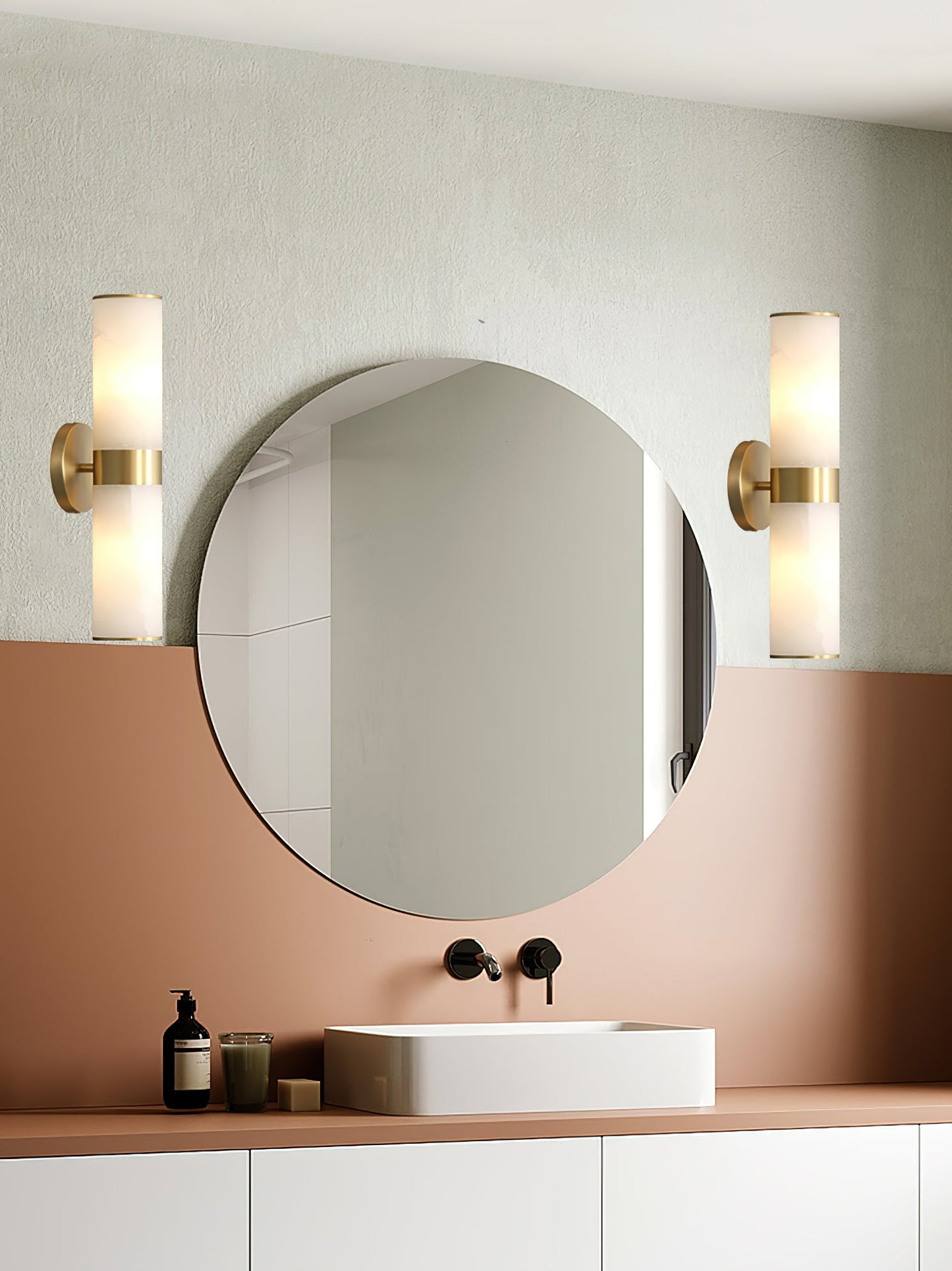 Crestmoor Vanity Alabaster Sconce, view 10
