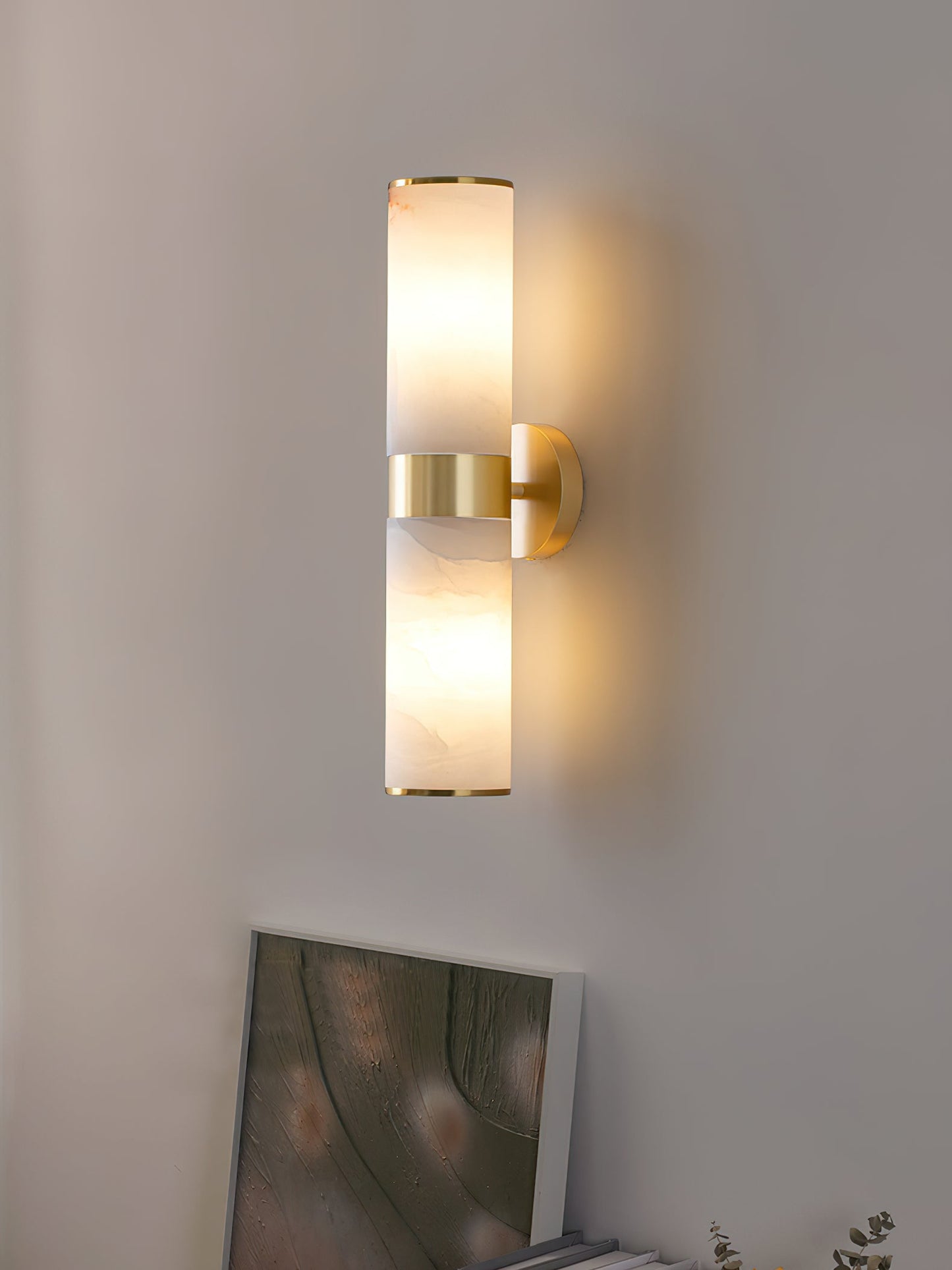Crestmoor Vanity Alabaster Sconce, view 13