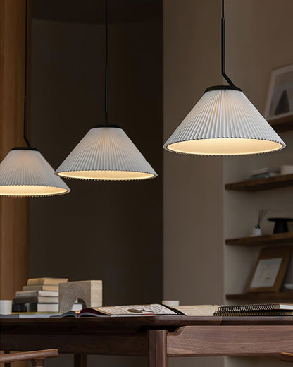 Demare Pleated Pendant Lamp, view 9