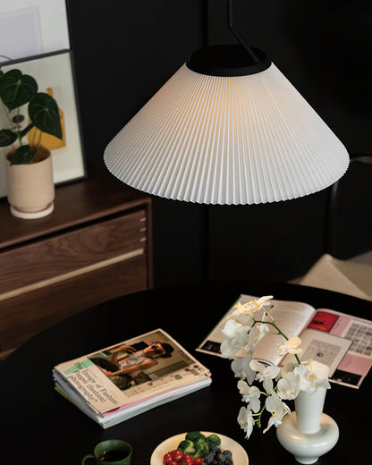 Demare Pleated Pendant Lamp, view 12