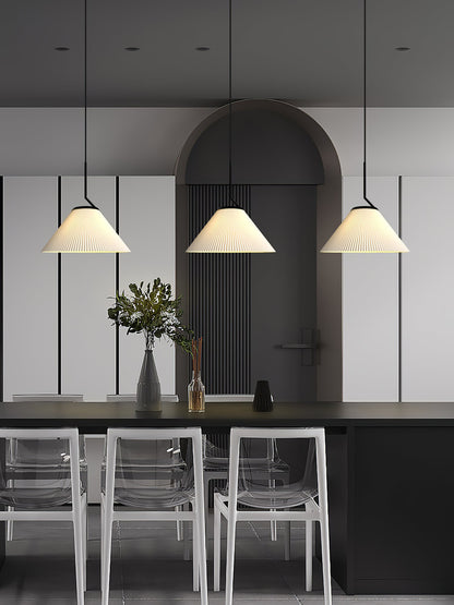 Demare Pleated Pendant Lamp, view 16