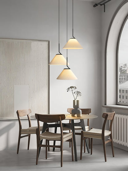 Demare Pleated Pendant Lamp, view 17