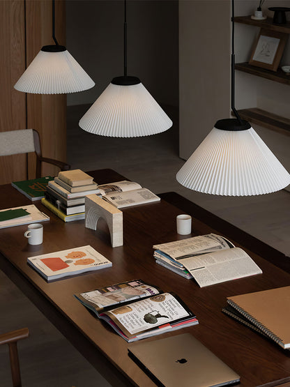 Demare Pleated Pendant Lamp, view 8