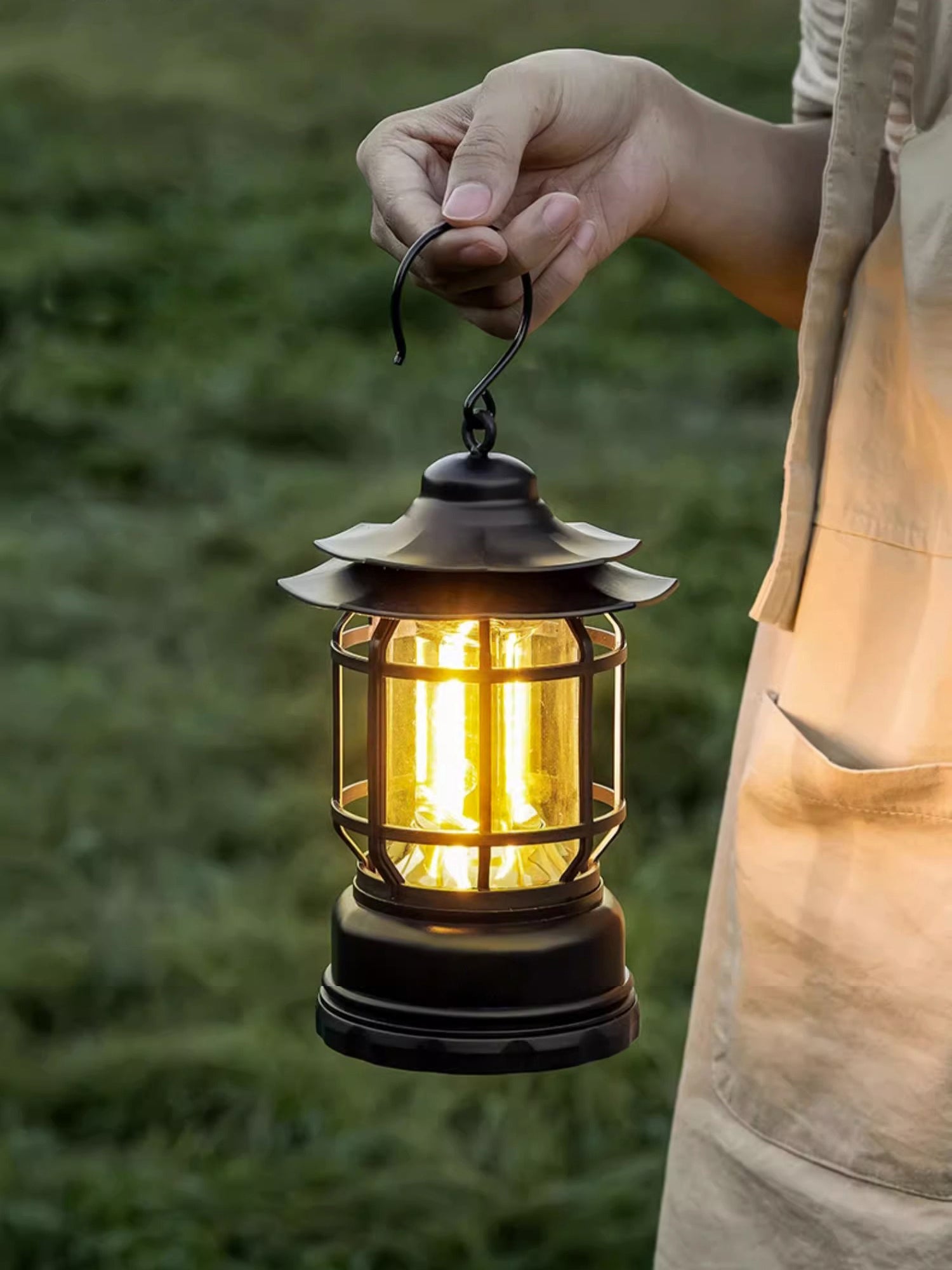 Lantern Outdoor Camping Table Lamp with built-in battery, view 6