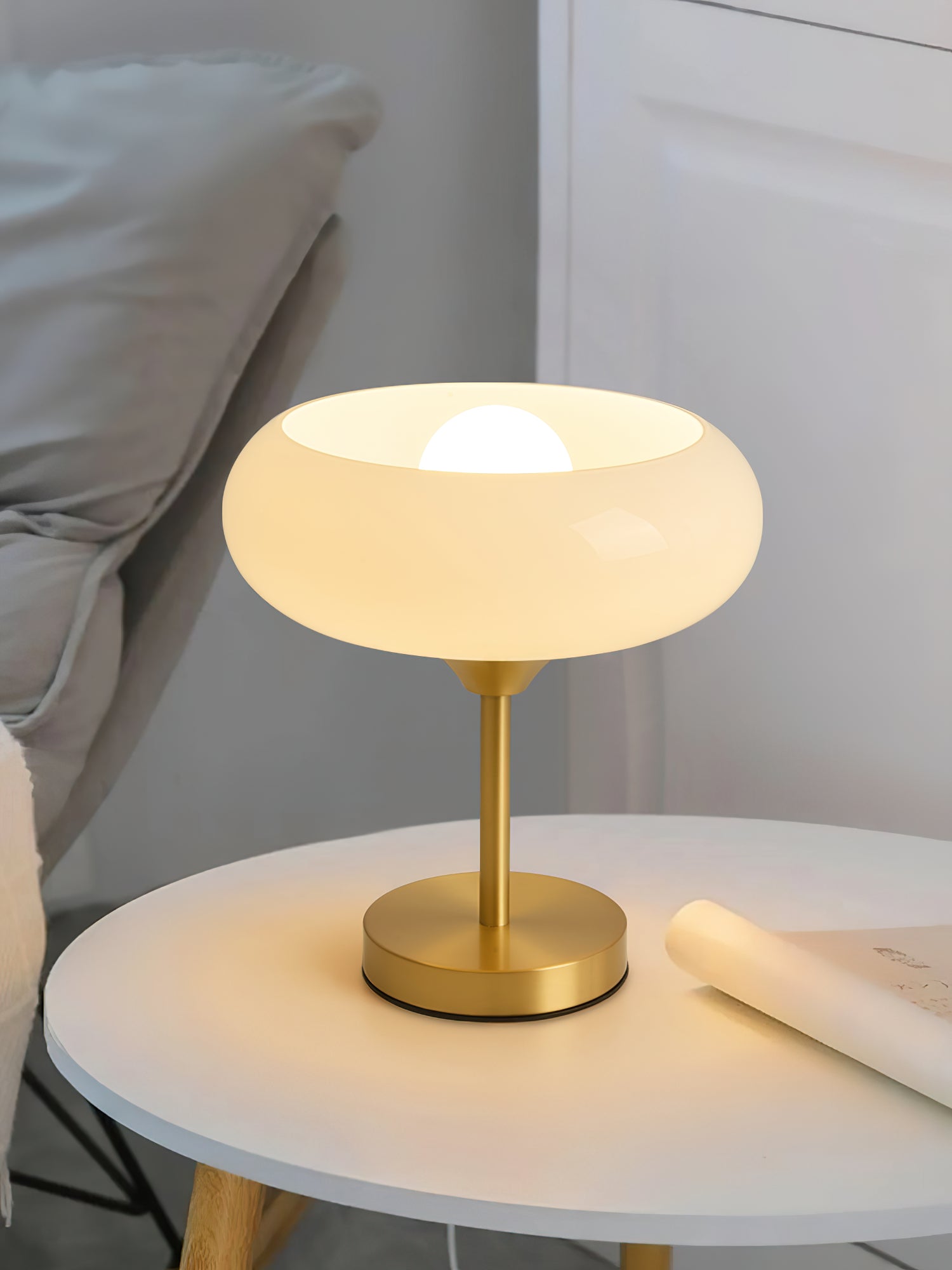 Egg Tart Glass Table Lamp, view 6