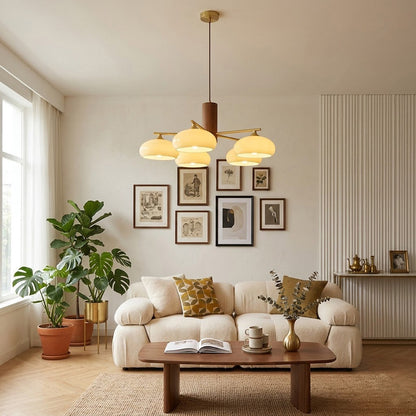 Elliptical Persimmon Chandelier, view 11
