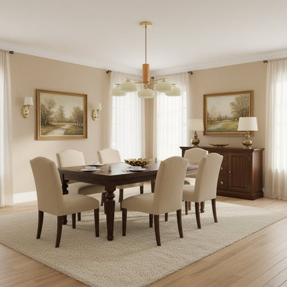 Elliptical Persimmon Chandelier, view 15