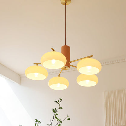 Elliptical Persimmon Chandelier, view 24